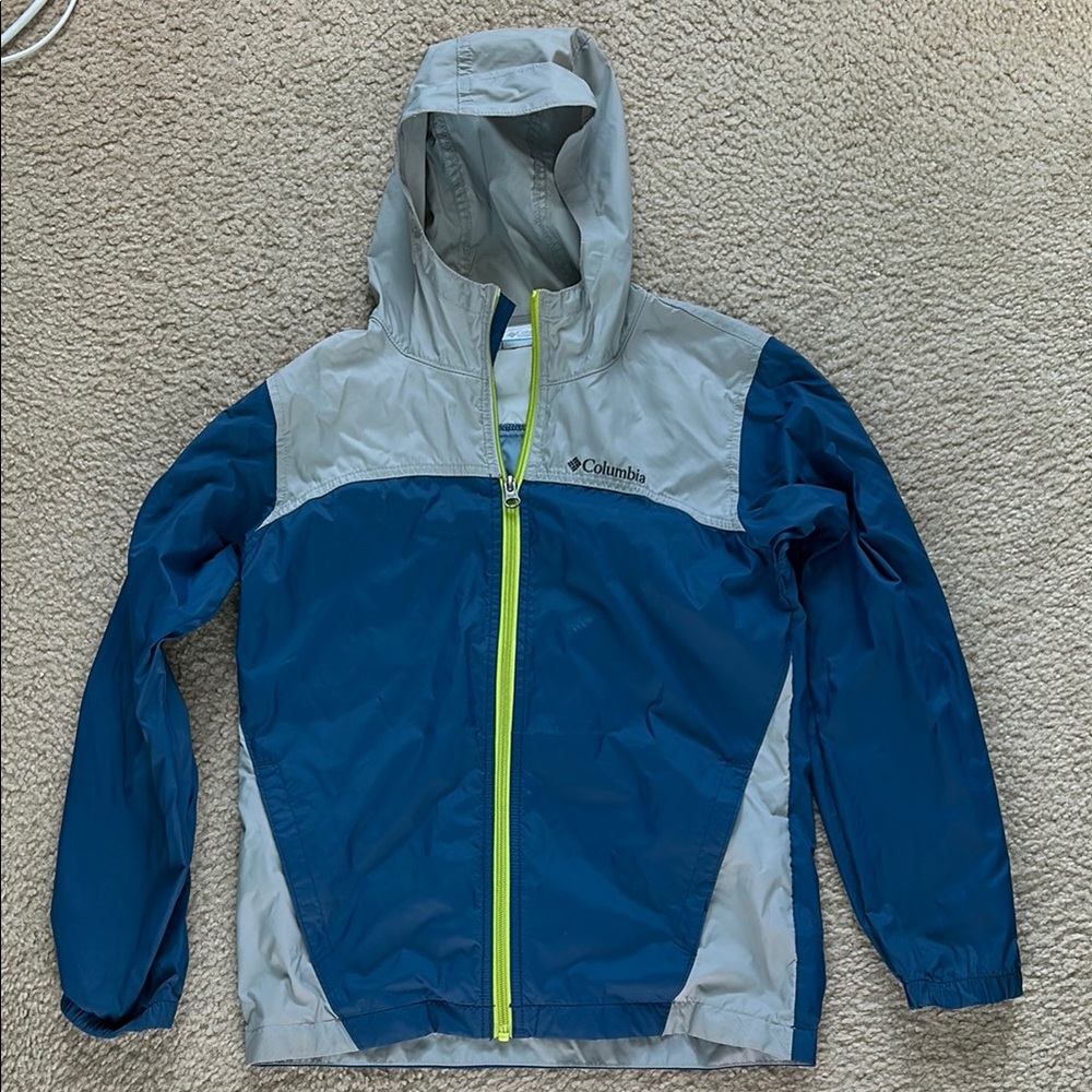 Columbia Blue and Gray Hooded Jacket